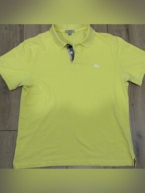 Vintage Burberry lemon yellow polo
